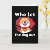 Wie liet de hond uit honden kaart (Gele Bloem)