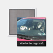 Wie liet de honden eruit? Magnet (Voorkant / Achterkant)