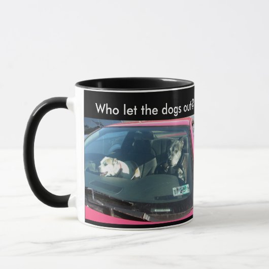 Wie liet de honden eruit? Mok (Links)