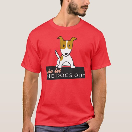 Wie liet de honden eruit? t-shirt (Voorkant)