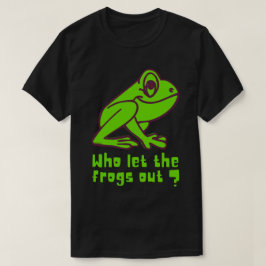 WIE LIET DE KIKKERS LOS grappige kikker woordgrap T-shirt