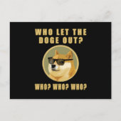 Wie liet de koetskoetskoetskoe uit de hondenmeme? briefkaart (Voorkant)