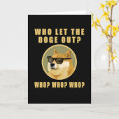 Wie liet de koetskoetskoetskoe uit de hondenmeme? kaart (Gele Bloem)