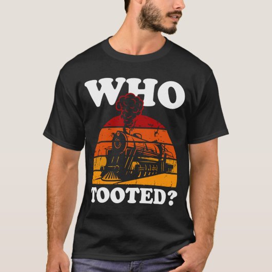 Wie liet de trein een scheet t-shirt (Voorkant)