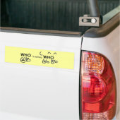 Wie loopt Wie Bumpersticker (Op Truck)