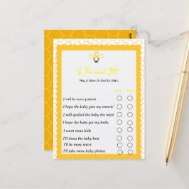 Wie maakt de partijspelletjes bekend met hommels? briefkaart