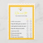 Wie maakt de partijspelletjes bekend met hommels? briefkaart (Voorkant)