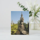 Wie maakt u zich zorgen? Nong Khai, Isaan, Thailan Briefkaart (Staand voorkant)