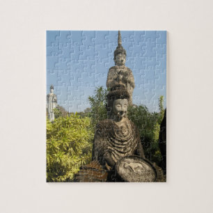 Wie maakt u zich zorgen? Nong Khai, Isaan, Thailan Legpuzzel