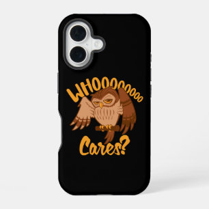 Wie Maakt Zich Druk Over Moppige Zorgeloze Tekenin iPhone 16 Hoesje