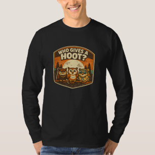 Wie Maakt Zich Druk Over Plezierige Uilen Vintage T-shirt