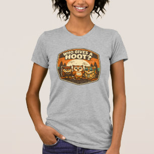 Wie Maakt Zich Druk Over Plezierige Uilen Vintage T-shirt