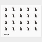 Wie me Boston Terrier Dog Sticker (Vel)