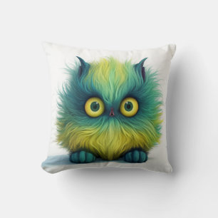 Wie mij? Fuzzy Creature 2 verschillende Afbeelding Kussen