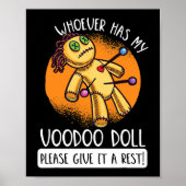 Wie mijn voodoo pop ook heeft, laat hem rusten poster (Voorkant)