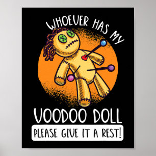 Wie mijn voodoo pop ook heeft, laat hem rusten poster