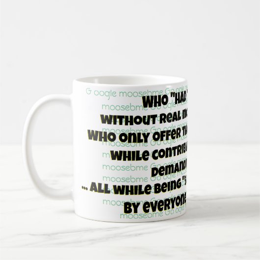 WIE "MOEST"? KOFFIEMOK (Links)