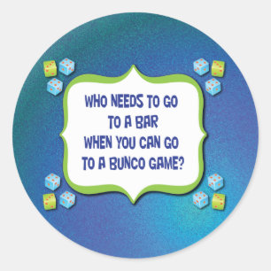 Wie moet naar een bar gaan wanneer u naar kunt gaa ronde sticker