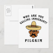 Wie noem je de immigrant? briefkaart (Voorkant / Achterkant)