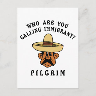 Wie noem je de immigrant? briefkaart