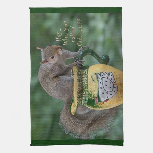 Wie noem je de kip? theedoek (Verticaal)