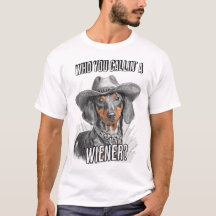 Wie noem je een Wiener Cowboy Dachshund Dog?