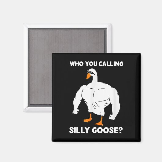 Wie noem je Gekke Goose Funny Gym Meme 1 Magneet (Voorkant / Achterkant)