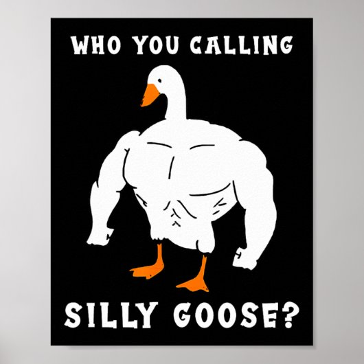 Wie noem je Gekke Goose Funny Gym Meme Poster (Voorkant)