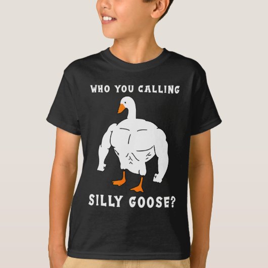 Wie noem je Gekke Goose Funny Gym Meme T-shirt (Voorkant)