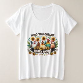 Wie noemt je nu gek? grote maat t-shirt