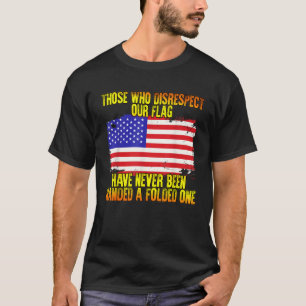 Wie onze vlag niet respecteert, respecteert de nie t-shirt
