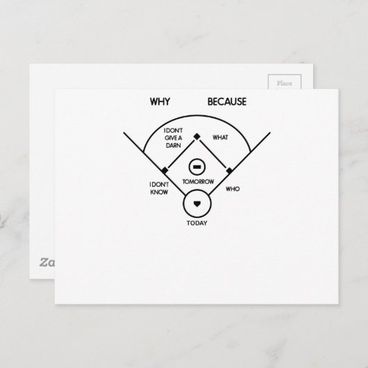 wie op eerst is wat op tweede is weet ik niet… briefkaart (Voorkant / Achterkant)