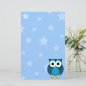 Wie? Owl onder de sterren Briefpapier (Staand voorkant)