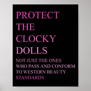 Wie P en voldoen aan westerse schoonheidsidealen Poster