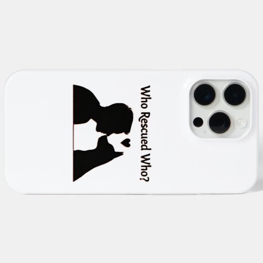 Wie redde wie? Case-Mate iPhone case (Achterkant (horizontaal))