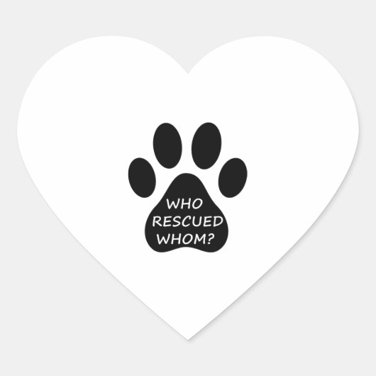 Wie redde wie geletterde hondenbezitters liefhebbe hart sticker (Voorkant)