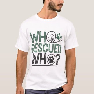 Wie redde wie grappige dierenliefhebbers shirt