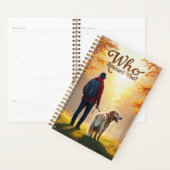 Wie redde wie - Man Golden Retriever wandeling Planner (Display)
