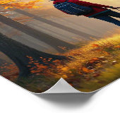 Wie redde wie - Man Golden Retriever wandeling Poster (Hoek)