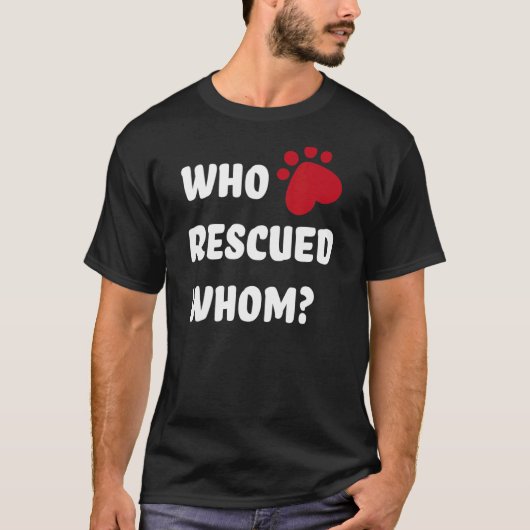 Wie redde wie Reddingshond T-shirt (Voorkant)