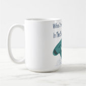 Wie rijdt hun haar in de douche? koffiemok (Links)