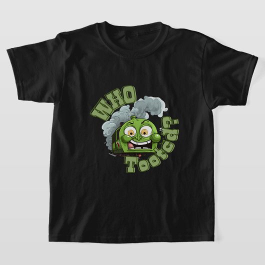 Wie rotte vuile nare grap trein motor meme loco t-shirt (Laagn)