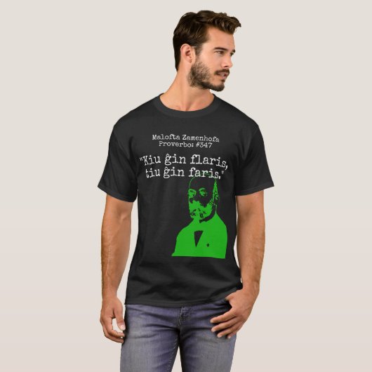 Wie ruikt het, behandelde het (achterste) Donker T-shirt (Voorkant volledig)