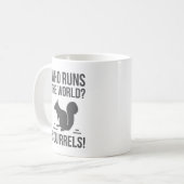 Wie runt de wereld? eekhoorn koffiemok (Voorkant links)