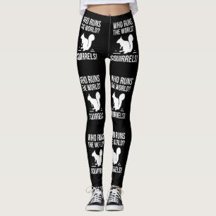Wie runt de wereld? eekhoorn leggings