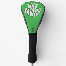Wie Scheid Grappig Golf Groen Puf Lettering