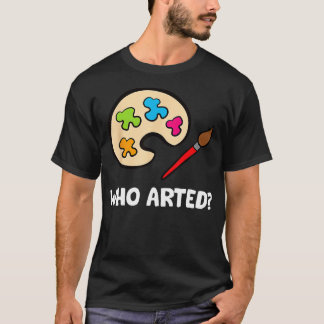 Wie schilder Waterverven schilderij palet kunst T-shirt
