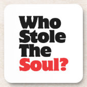 Wie stal de ziel? bier onderzetter (Voorkant)