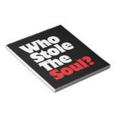 Wie stal de ziel? notitieblok (Schuin)