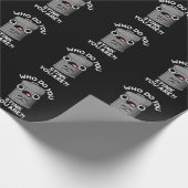 Wie stink je bent grappig prullenbak donker BG Cadeaupapier (Hoek)